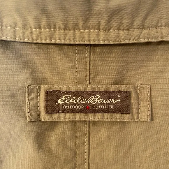 Eddie  Bauer Men's Khaki Outdoor Vest Size xl - Picture 9 of 10